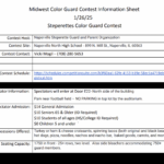 Winter Guard Competitions - 1/24 and 1/25